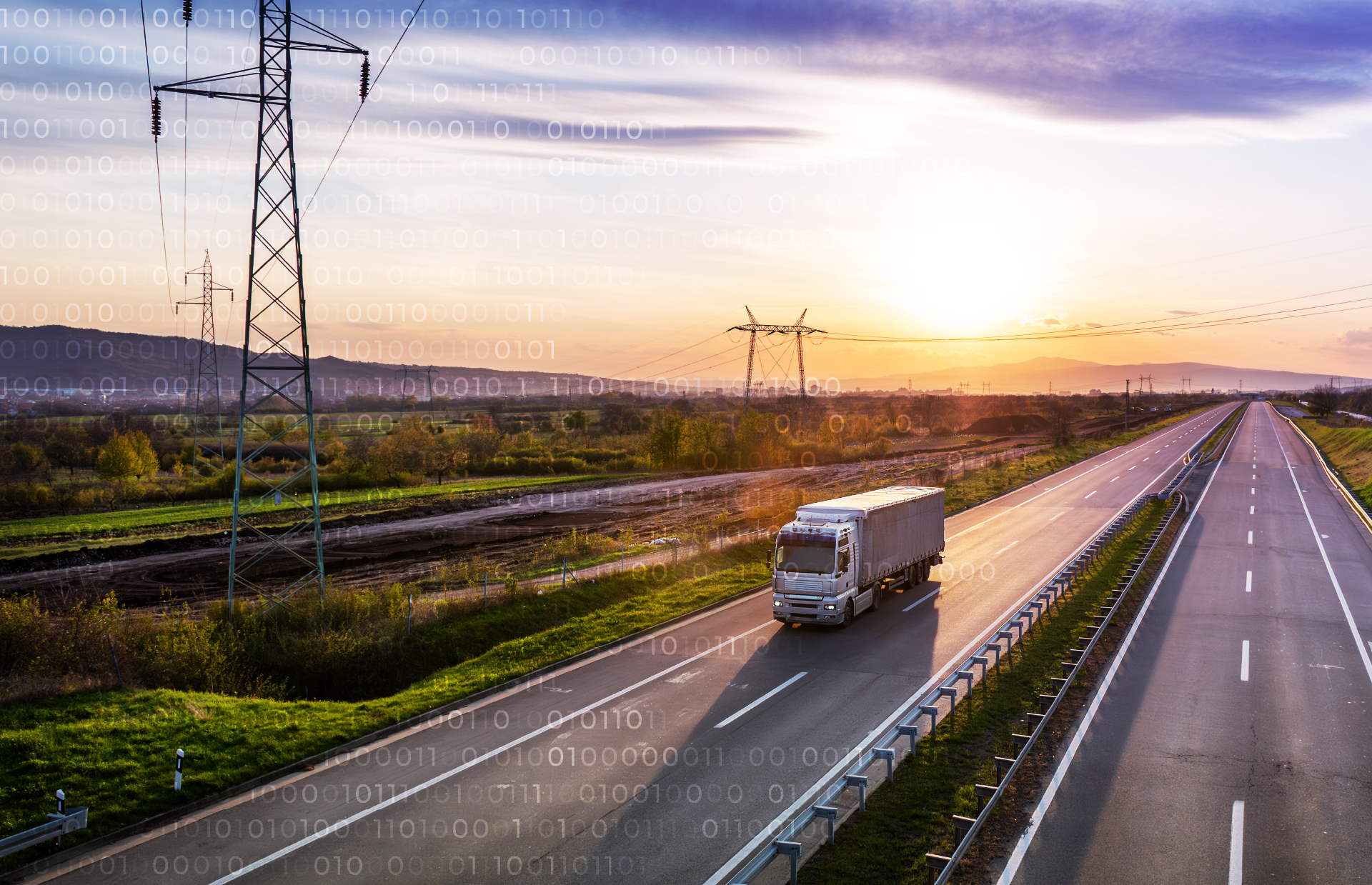 truck freight road